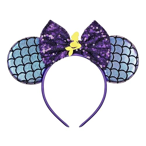 FANYITY - Orejas de ratón, diadema con orejas de ratón y lentejuelas para niños, niñas y mujeres, disfraz de princesa, Cosplay, decoración para disponible en Yaxa Peru