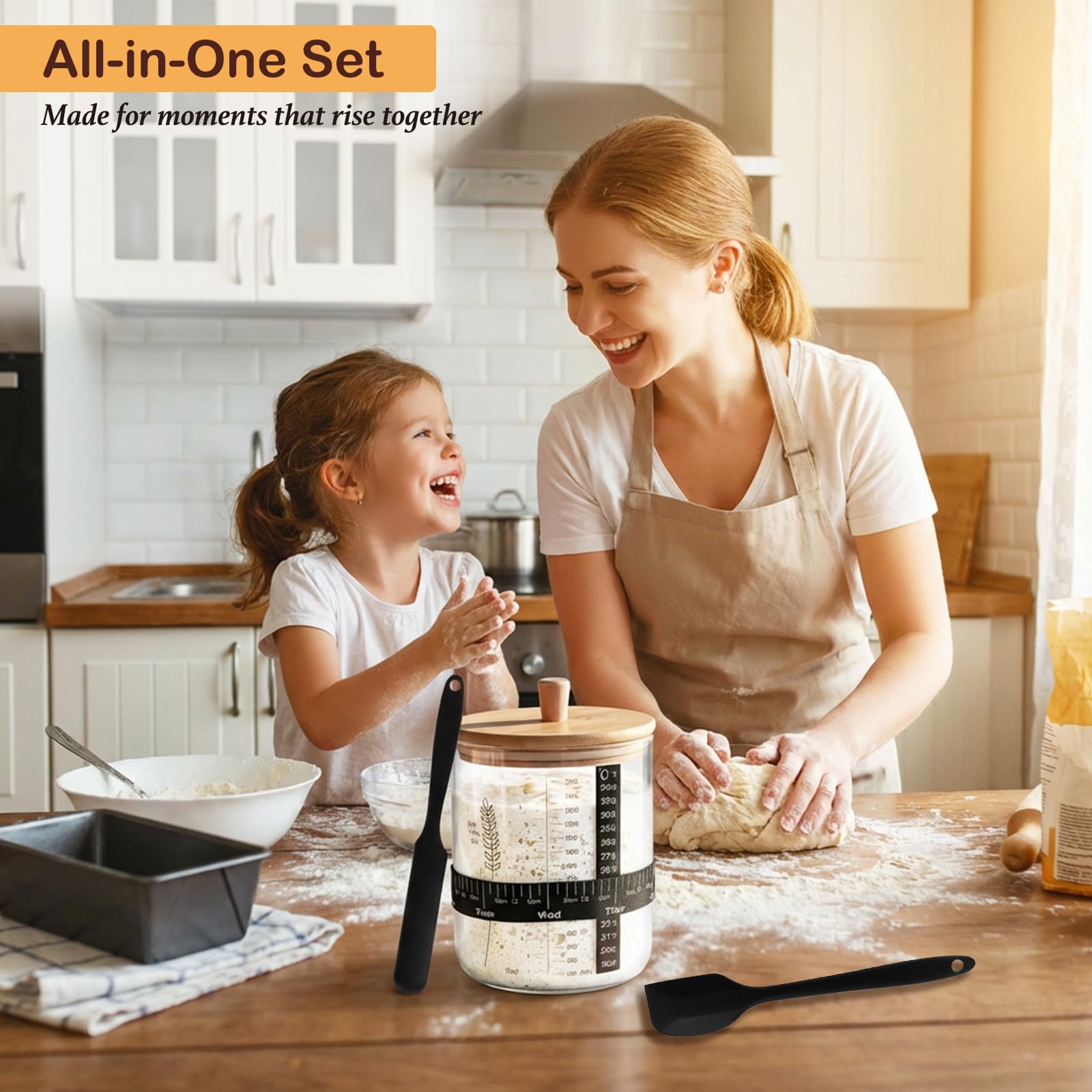 Sourdough Starter Jar Kit qtip holder 3 — view 8