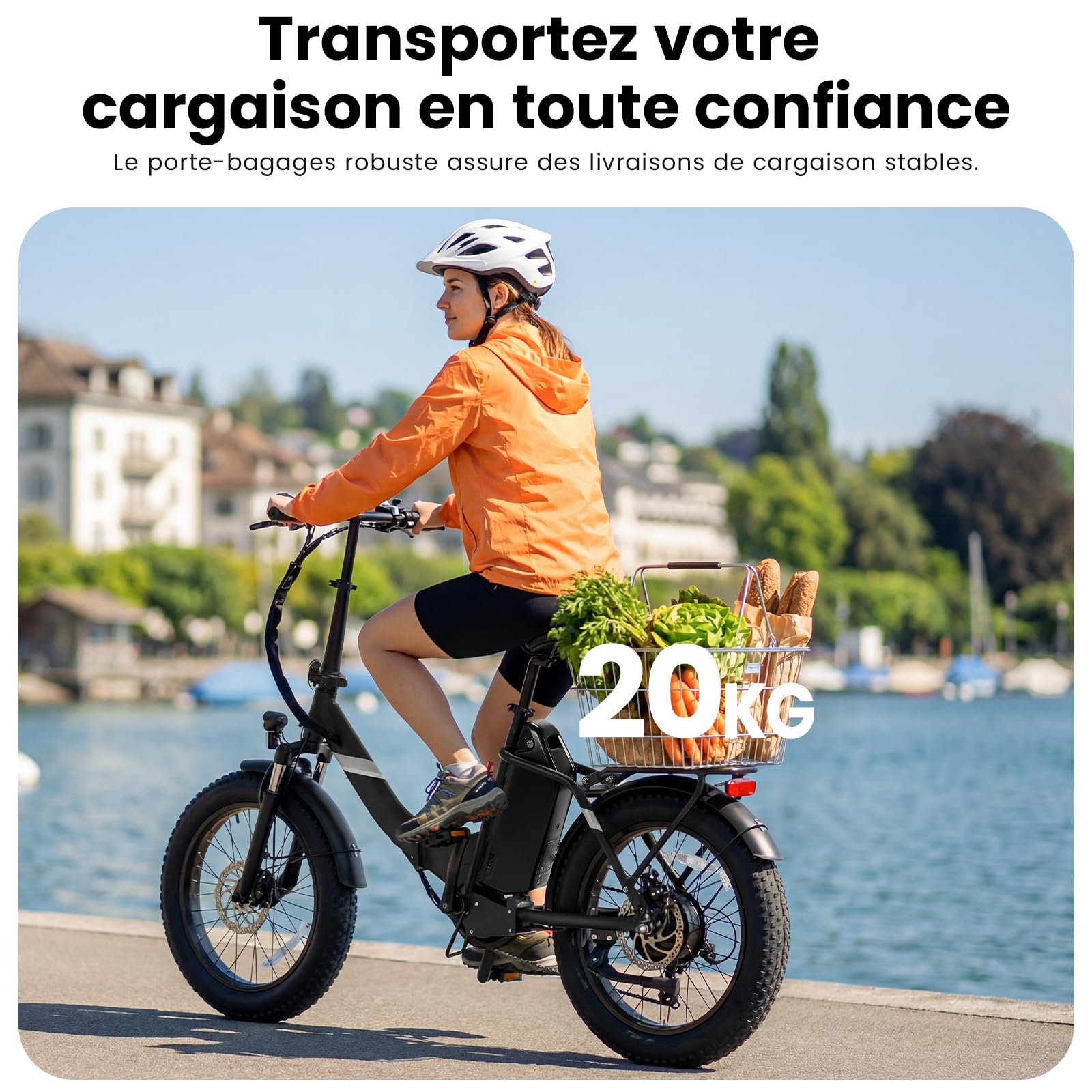 Touroll S3/S3 Pro Vélo Électrique Fat Bike Pliable, Pneus 20"x3.0" Tout Terrain, Grande Autonomie 195KM/ 65KM, 7 Vitesses, VTC E-Bike pour Adulte, Idéal pour Les Longs trajets et Les Voyages