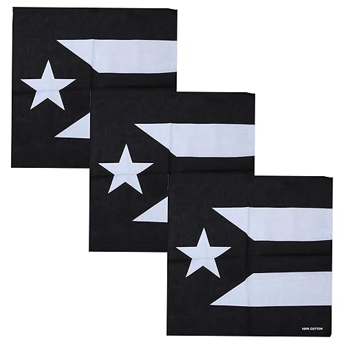 Motique Accessories Set of 3 Large Cotton Bandanas - Carribean