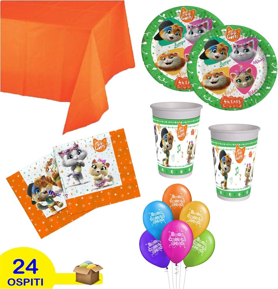 set di piatti per la festa