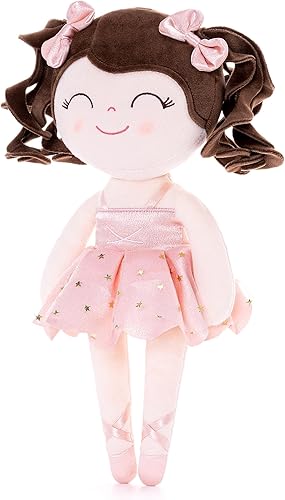 Miniatura 3 de Gloveleya Bebé Niña Regalos Muñecas Felpa Rizado Bailarina Muñeca Ballet Girl Champagne 13 Pulgadas