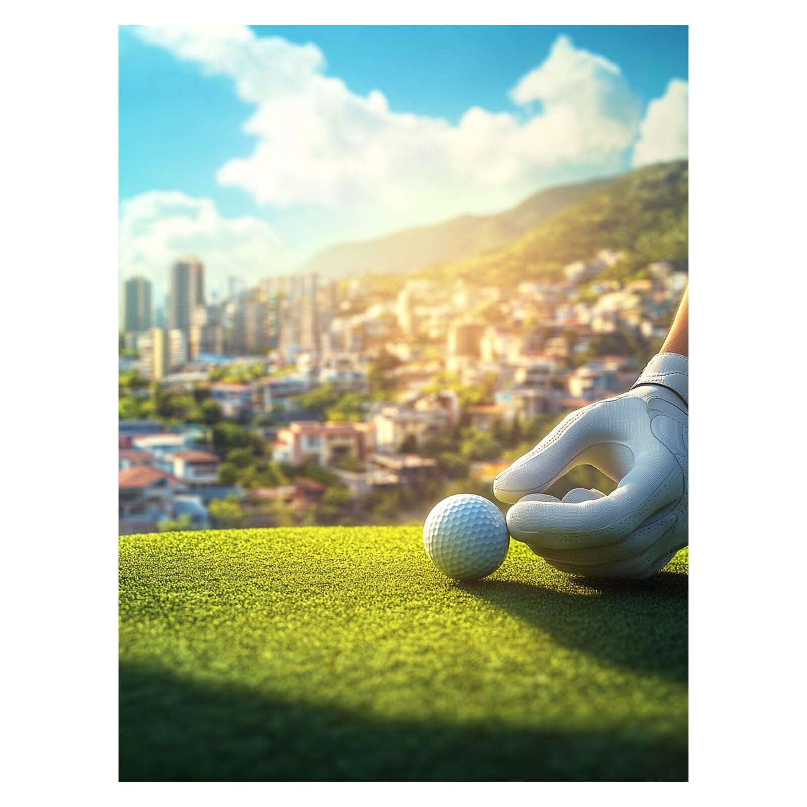 Malen Nach Zahlen Erwachsene Golf, Malen Nach Zahlen Kinder Sport Kreativ Set für Erwachsene Leinwand zum Bemalen 135 x 100cm, Acrylfarben Paint by Numbers,DIY Set für Zimmer Deko Geschenke model-4582