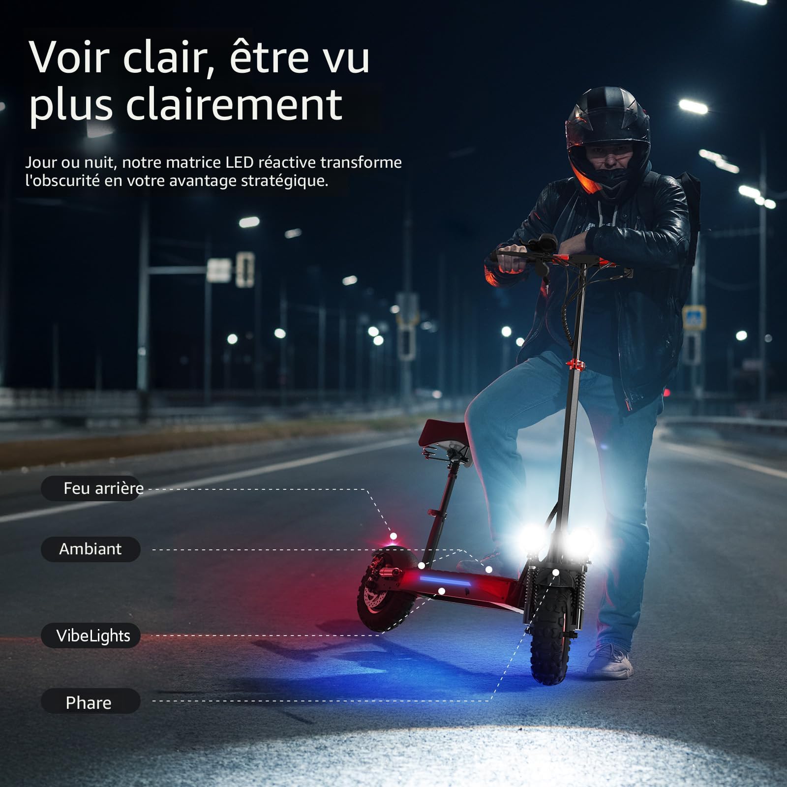 Trottinette électrique Adulte X6 - 48V 21Ah, 250W, Autonomie Géante - Neuve