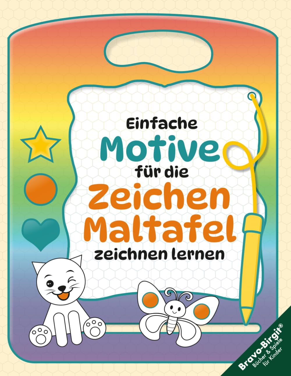 Zeichnen und Malen lernen für Kinder ab 3 Jahren: Einfache Tiermotive für Zeichentafel und Malbrett mit Malspielen und Schritt-für-Schritt-Anleitung (Zeichnen lernen)