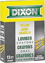 Dixon 49600 - Pintura para marcar madera (12 unidades), color amarillo