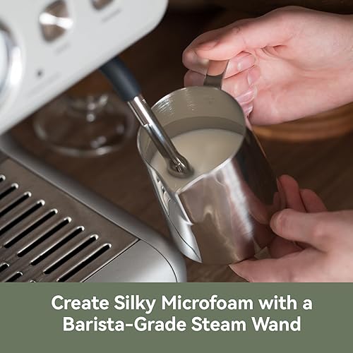 Miniatura 6 de Gevi Máquina de café expreso de doble caldera con molinillo integrado y varita de vapor barista Portafiltro comercial de 2.283 in, 31 ajustes de