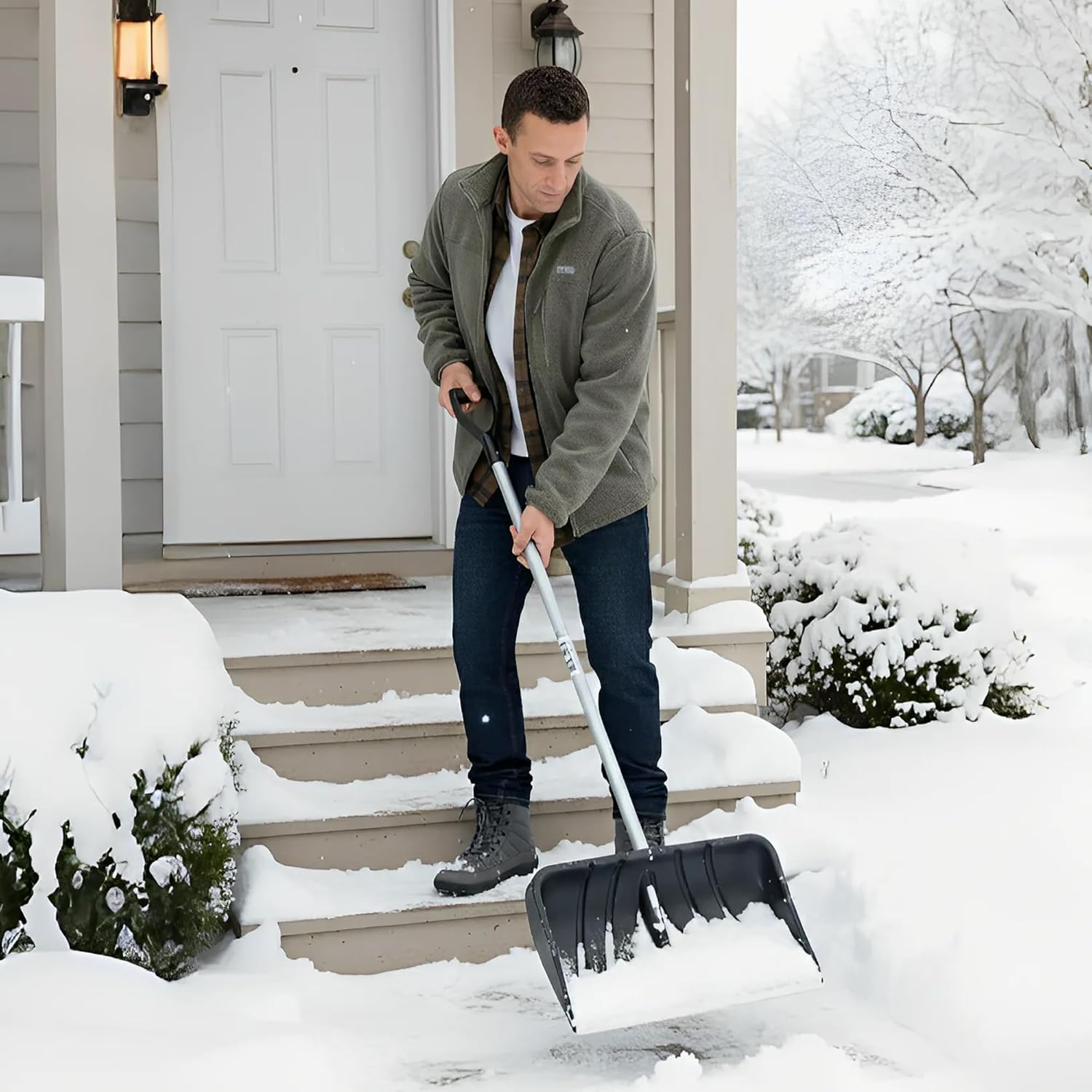 Men's Winter Barefoot Boots Barefoot Snow Boots with Wide Toe Box Zero Drop Sole Warm Water Repellent Minimalist Sneakers - Image 2