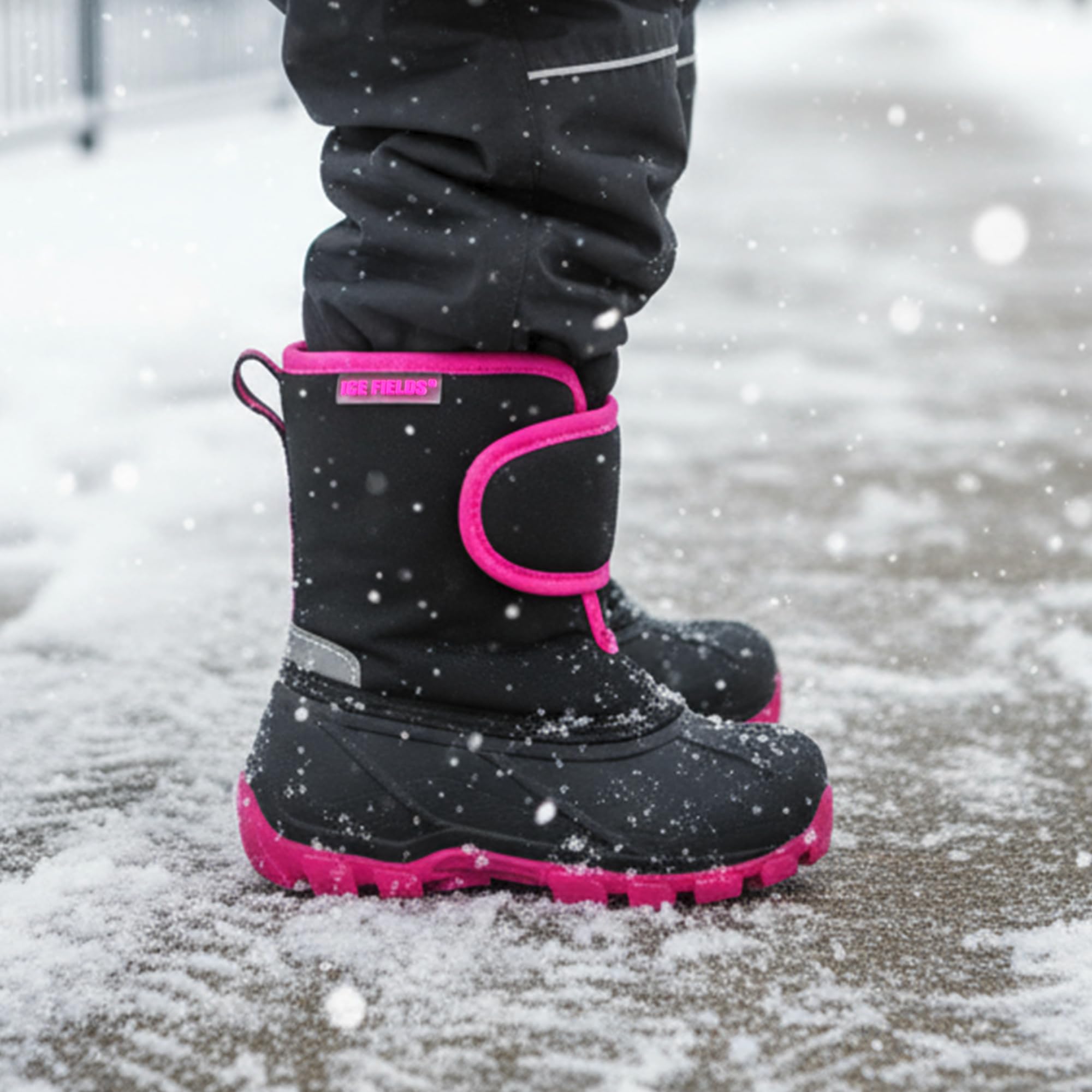 Ice Fields Adrian - Botas de invierno para niños pequeños, cálidas, impermeables, con forro polar
