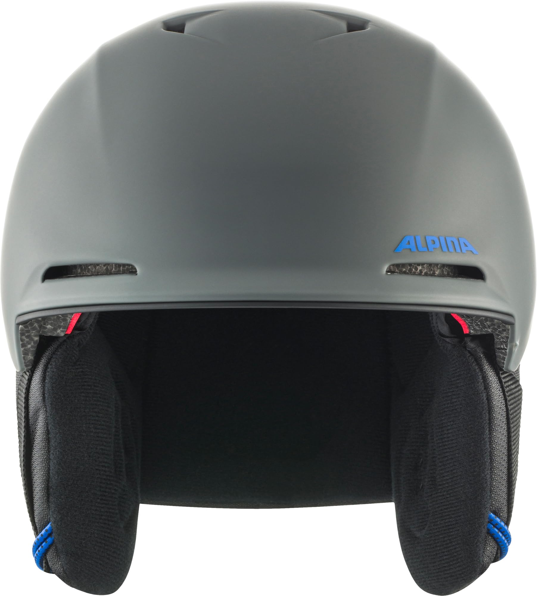 ALPINA Brix Jr – Bezpieczny i lekki kask narciarski dla dzieci, z wyjmowanymi nausznikami, optymalna absorpcja wstrząsów i dobra wentylacja, midnight-grey matt, M (55-59)