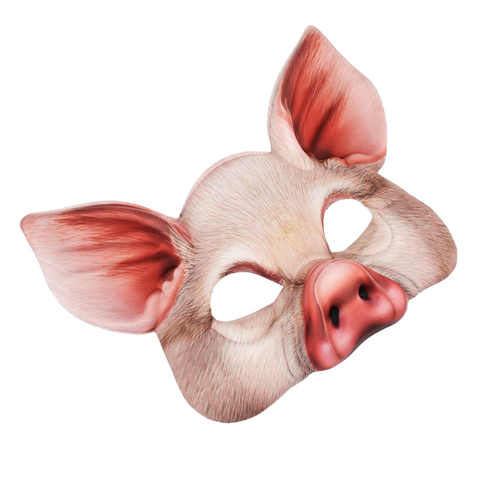 ibasenice Masque Animal Demi-visage Cochon Halloween EVA et Réaliste pour Fête Mascarade Cosplay et Photos Accessoire Unisexe pour Carnaval et Soirées