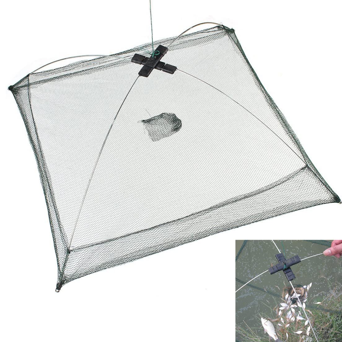 Épuisette Pêche Pliable 170 Cm – Filet à Papillon/Téléscopique Pour Poissons, Oiseaux, Insectes, Nettoyage Étang !