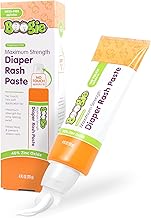 Boogie Diaper Rash Paste, Maximum Strength 40% Zinc Oxide, Mess-Free Applicator, Soothes Baby Bum, Diaper Bag Essential, 4oz