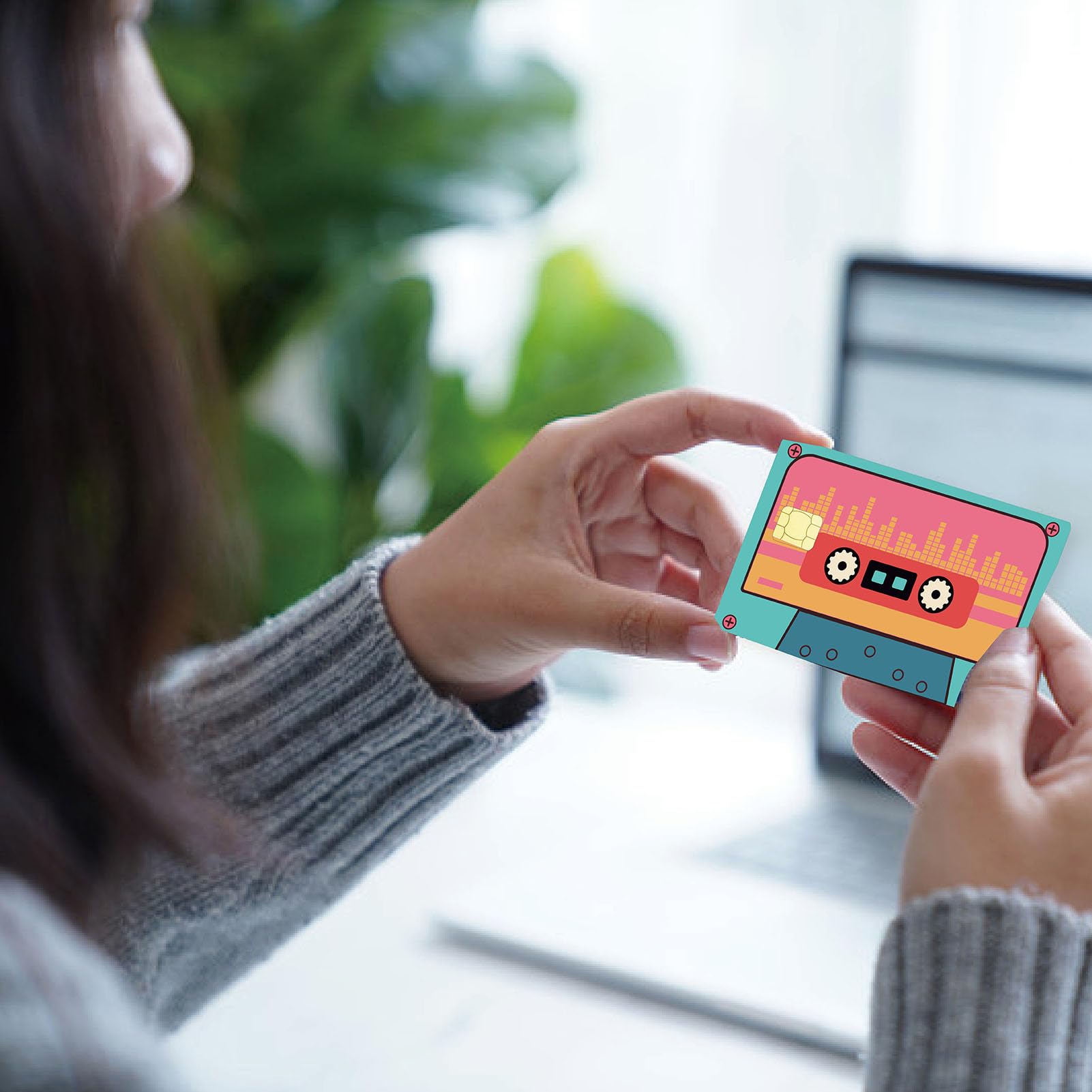 Skin Per Carte Di Credito - Adesivi Decorativi Impermeabili Con Design Aurora E Albero