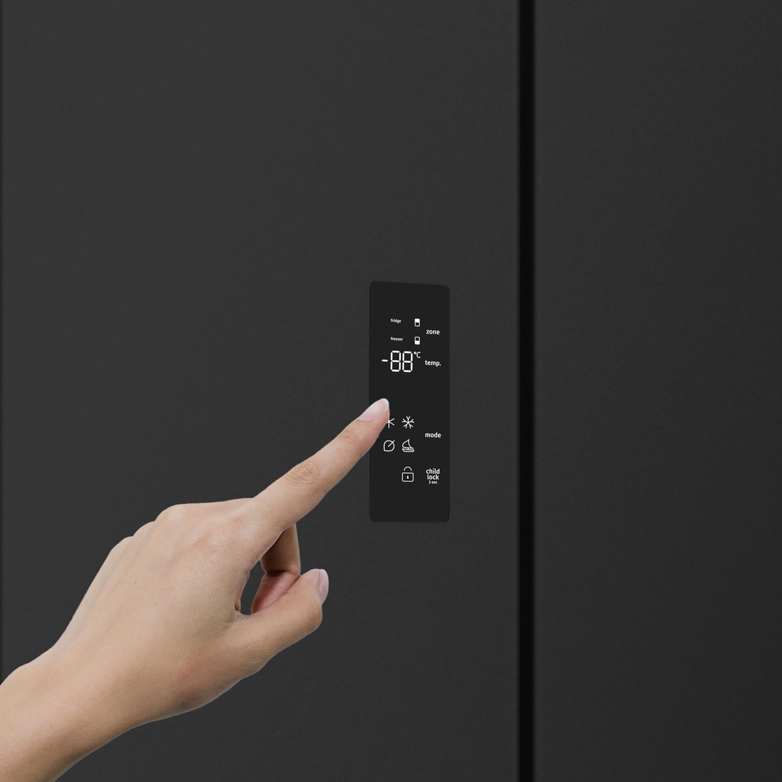 Gorenje NRM819D61BX Cross Door, 460L, CrispZone mit Feuchteregler, Frischbox mit Multifunktion, Eisbox, Fastfreeze, NoFrost, Inverter-Kompressor,BxHxT: 79,4×190×65 cm, Matt Schwarz