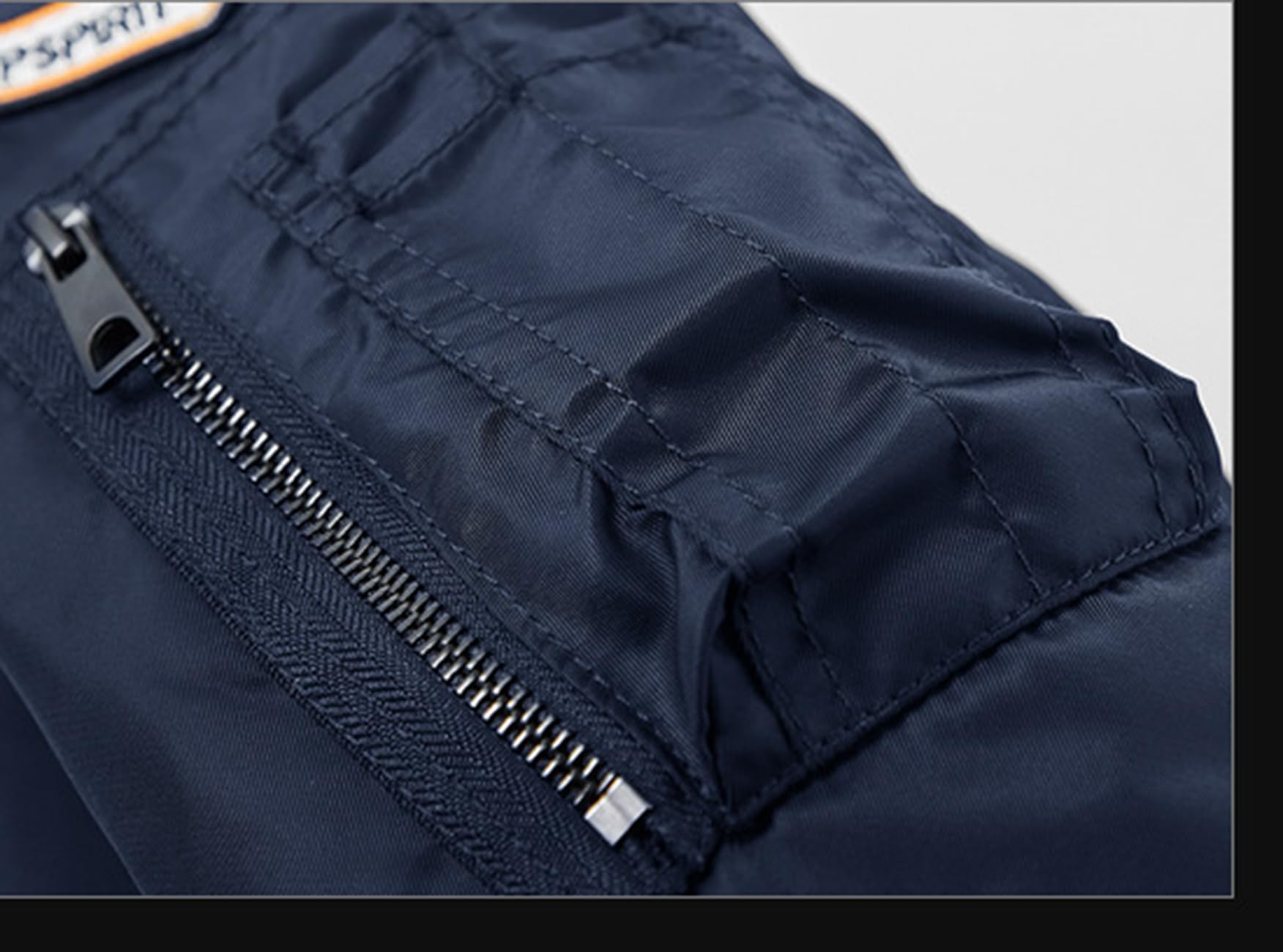 TangDao Chaqueta aviador de Hombre Con Cuello Alto Chaqueta Bomber de Entretiempo Cortavientos Chaqueta de Invierno deportiva