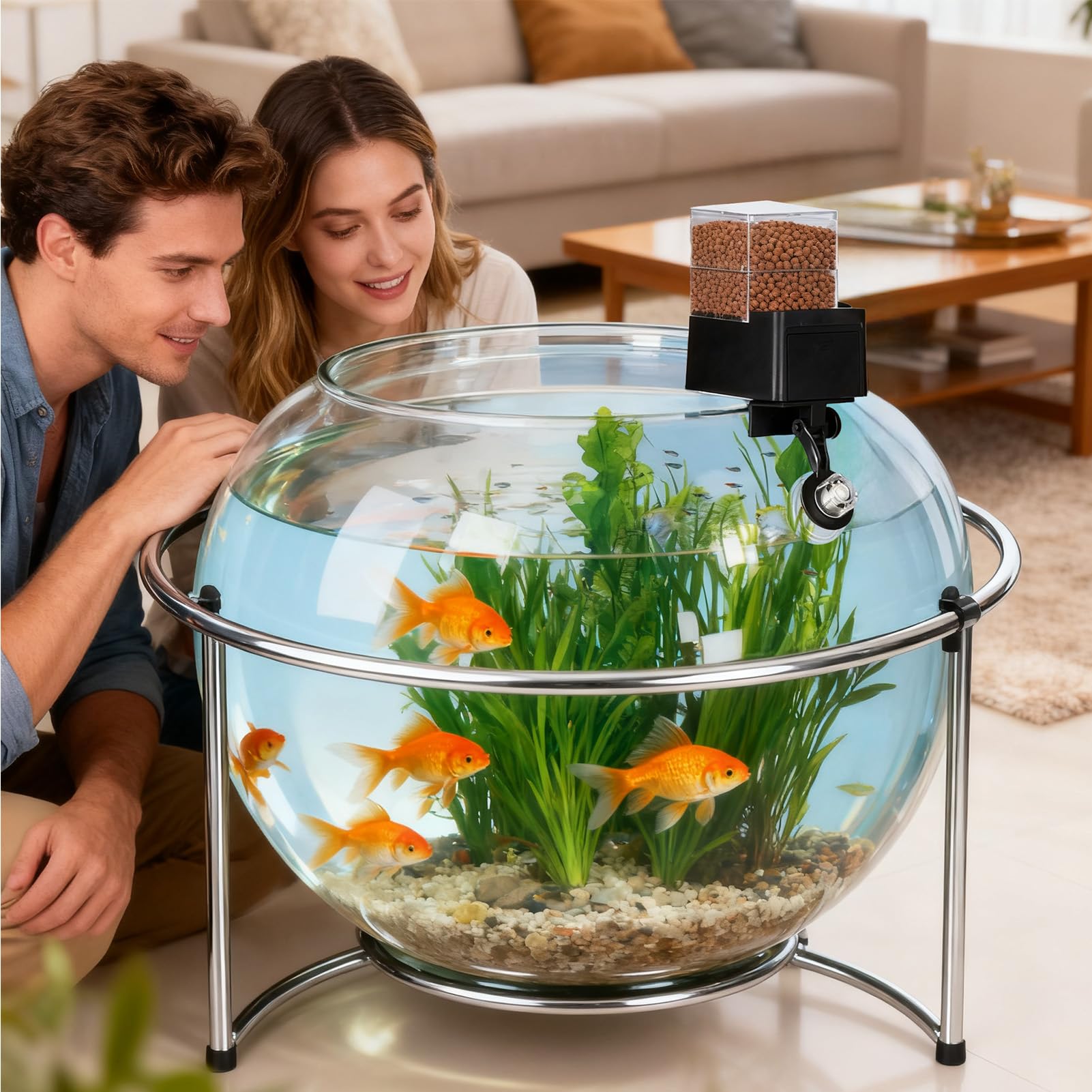 Automatic Fish Feeder for Vacation, Airtight Dispenser with Timer, Auto Feeder for Aquarium and Small Tanks with Portion Control - image 4