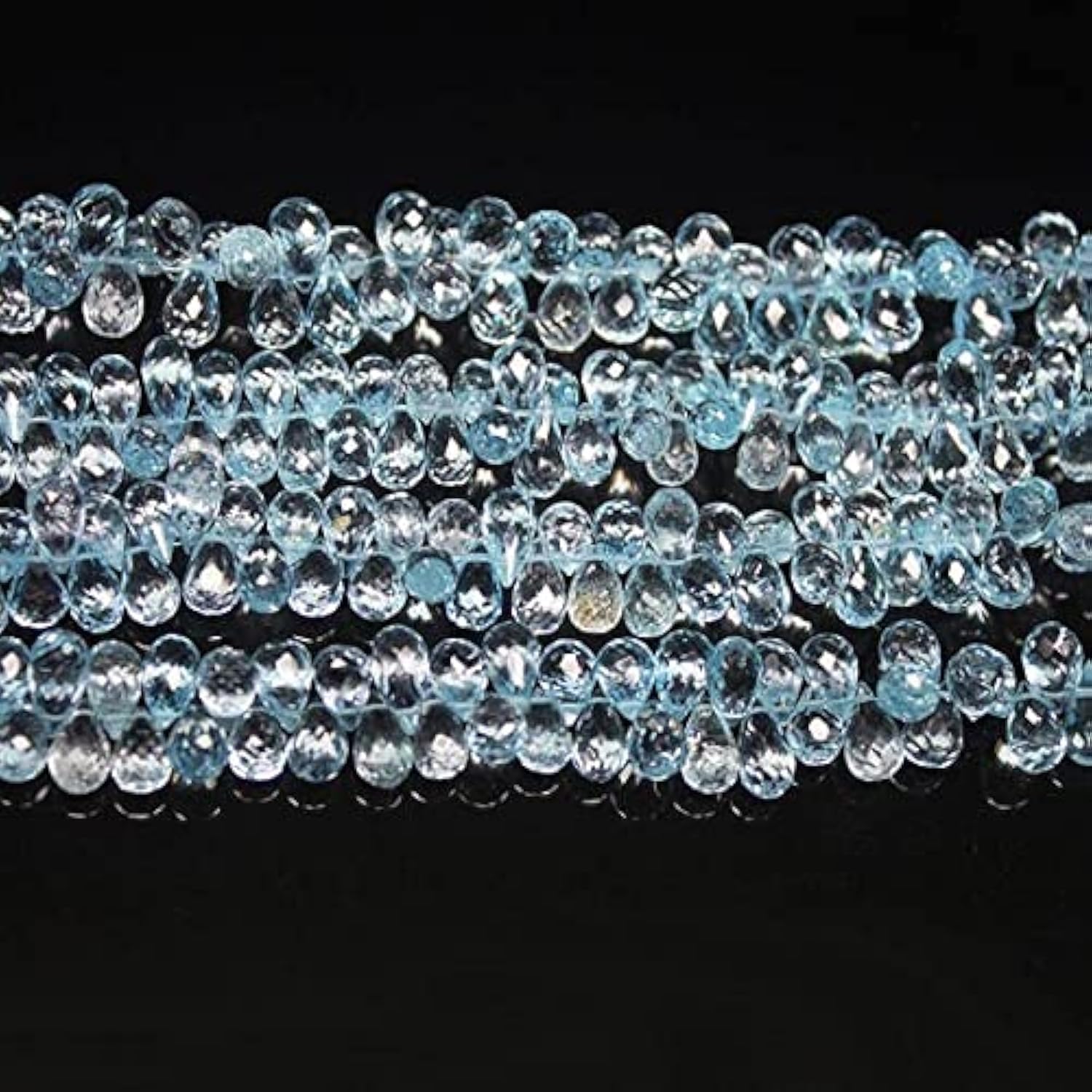 Perles en azurite az de forme goutte pour créer vos bijoux d'été bohème chic