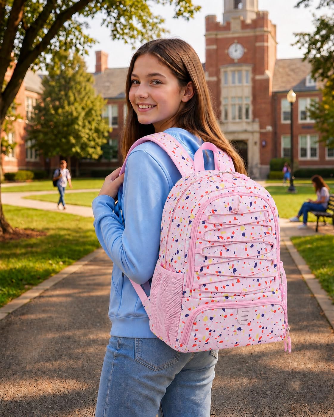 TRAILKICKER Fußball-Rucksack, 32 l, Rosa, Fußballtasche mit Ballhalter, Schuhfach, wasserabweisend, atmungsaktiv, Multisport-Rucksack für Basketball, Volleyball, Fußball, Helm