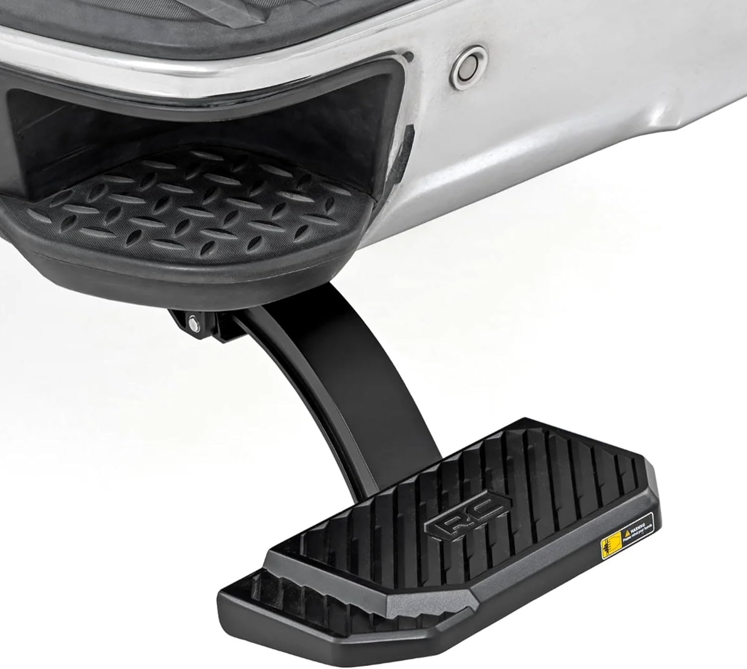 Rough Country Retractable Bed Step for Chevy Silverado & GMC Sierra 1500 (2014-2018) - Manual Pull Tailgate Non-Slip Truck Step