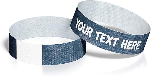 Reminderband Pulseras Tyvek personalizadas, pulseras imprimibles para eventos, bandas de identificación personalizadas, brazaletes a granel,