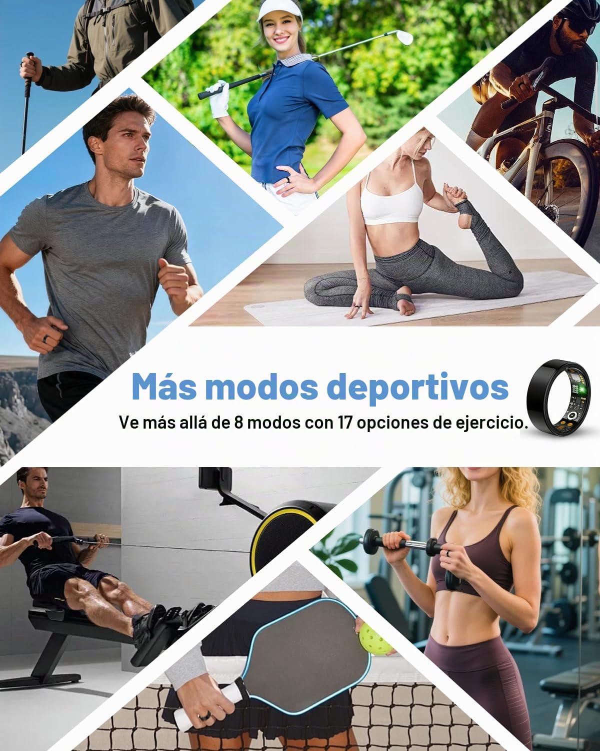 Benio Anillo inteligente Gen4, actualizado en 2026, anillo de salud inteligente para mujeres y hombres, rastreador de fitness con frecuencia cardíaca, oxígeno en sangre, monitoreo del sueño, conteo de