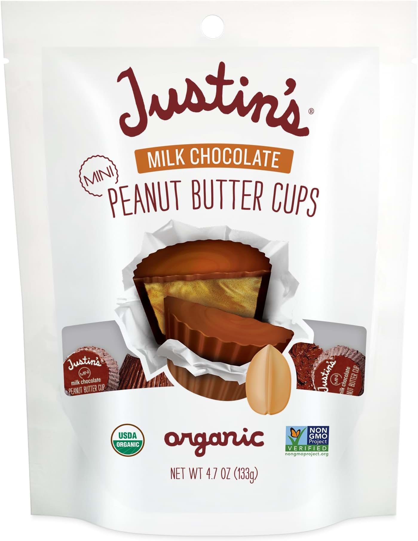 Justins Nut Butter Peanut Chocolate