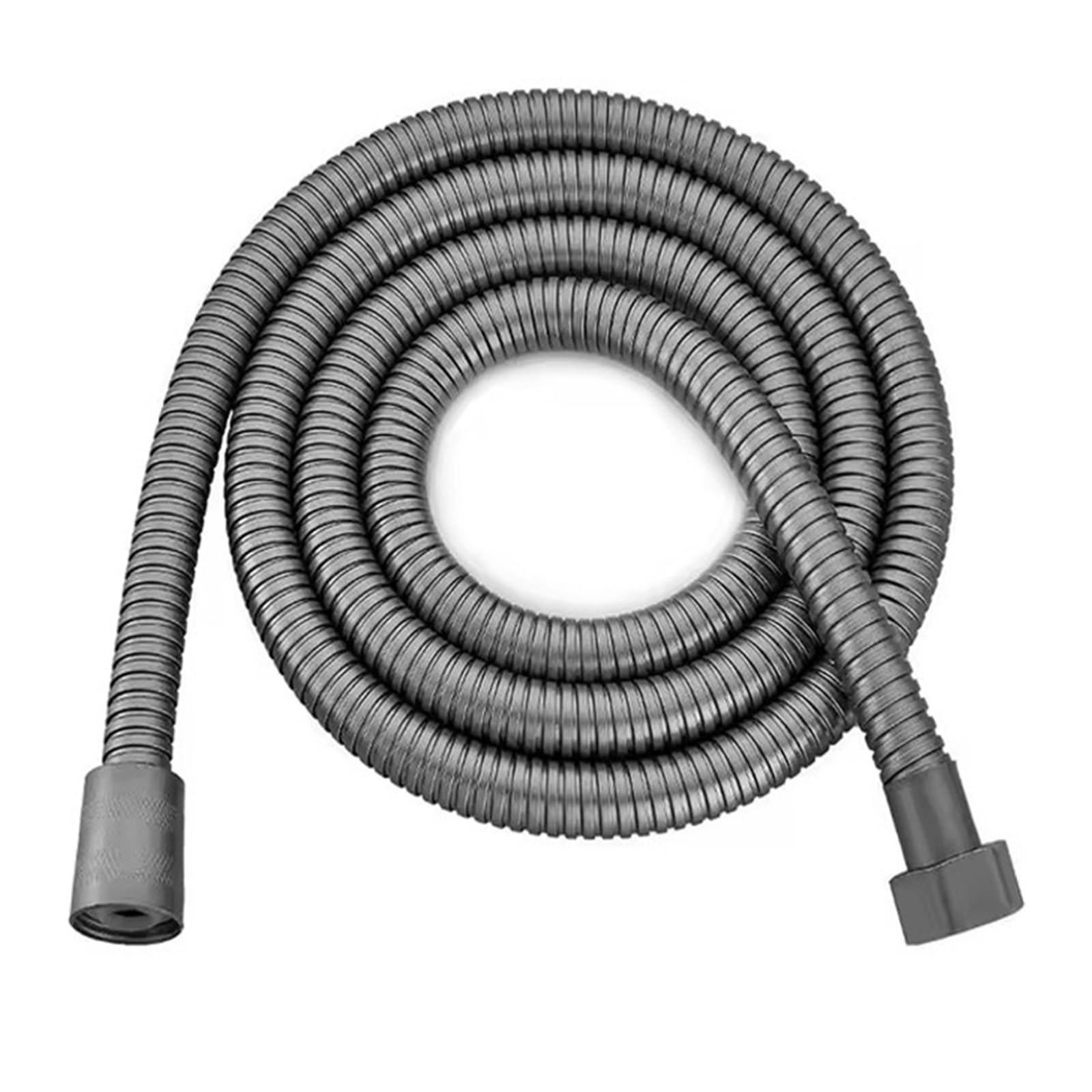 Stainless Steel Flexible Shower Hose, Shower Hose G1/2 inch Stainless Steel Multicolor 1.5-3m for Low Water Pressure(Grey,150cm)