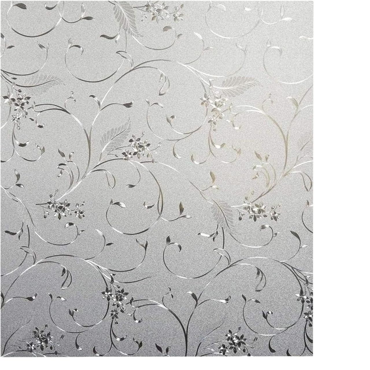 Window Film Electrostatic Glass Stickers,Privacy Film, 3D Privacy Heat Blocking Multicolor Multiple Sizes(Khaki,60x300cm)