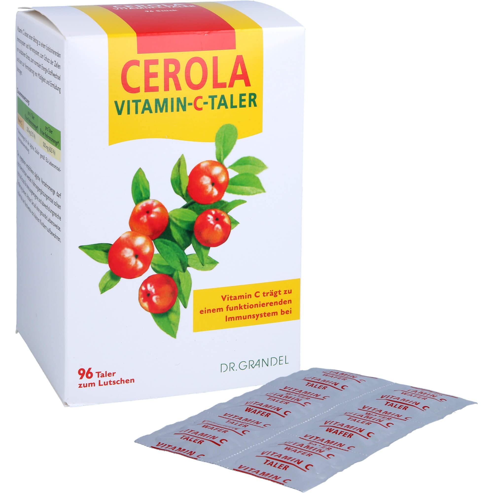 Dr. Grandel Cerola Vitamin C Taler 96 Lutschtabletten, 318 g