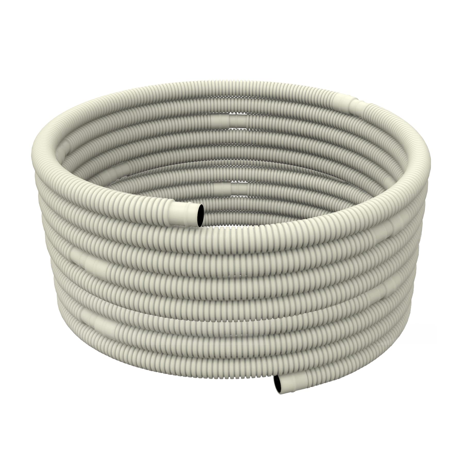 Pearwow Flexible Water Drain Hose, 50ft, UV Resistant, for Universal Ductless Mini-Split Air Conditioner Heat Pump System, Beige