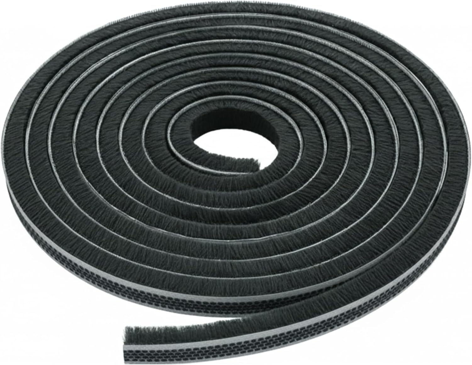 Brixwell Storefront Door Pile Weatherstrip 100' Roll, 0.313" Pile Height, Black Finish - Weatherstrip Replacement for Storefront Doors, Weatherproof Door Seal for Windows