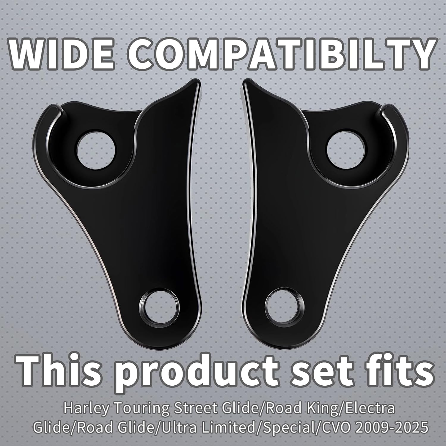 1.5'' Inch Lowering Link Blocks Kit for Harley 2009-2025 Touring Street Glide/Road King/Electra Glide/Road Glide/Ultra Limited/Special/CVO