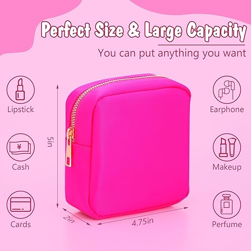 Miniatura 2 de MOORIIY Bolsa de maquillaje, bolsa de almacenamiento de artículos de aseo de viaje de nailon, bonita bolsa de cosméticos para mujeres y niñas,