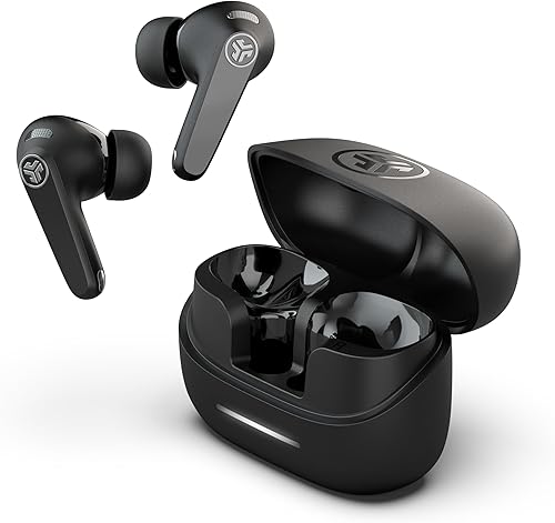 JLab JBuds Pods ANC True Auriculares Bluetooth inalámbricos, cancelación activa de ruido híbrida, más de 56 horas de tiempo de reproducción,