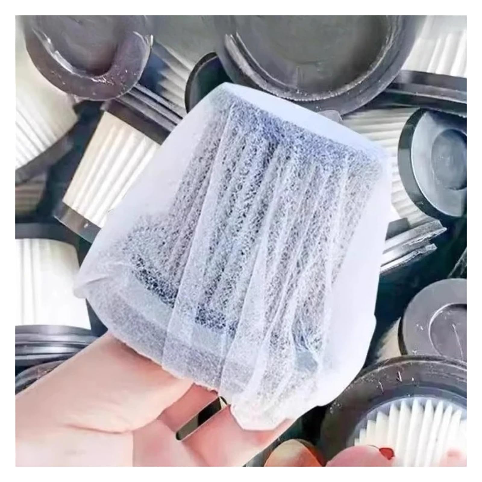 Elemento Filtrante For Aspiradora, Material De Tela No Tejida, Funda Protectora Desechable, Malla Ajustable Escalable(D10xH7cm 400pcs)