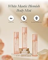 Vista 2 de MASTINA White Mastic - Spray corporal refrescante (5.1 onzas líquidas), spray corporal hidratante e iluminador con masilla fermentada, tratamiento