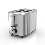 BLACK+DECKER® 2-Slice Toaster with 7 Toast Shade Settings, Extra-Wide Slots for Bagels, Stainless Steel Exterior Finish