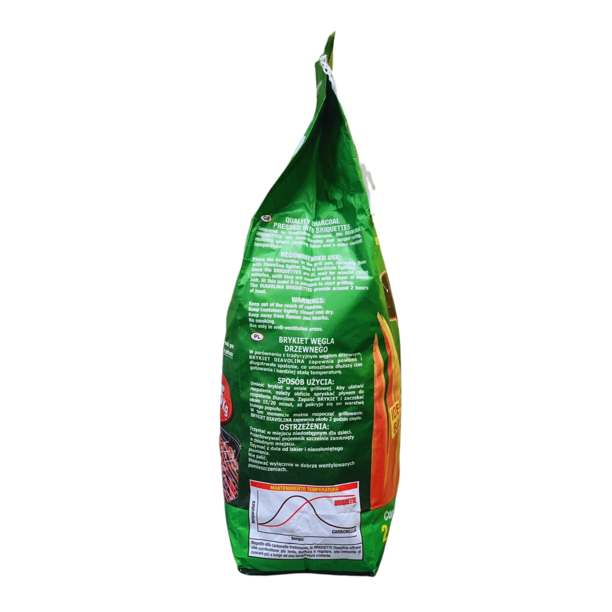 CARBONE VEGETALE Di Qualità Pressato in Bricchette Ideale Per Barbecue, 2,5 Kg. (4)
