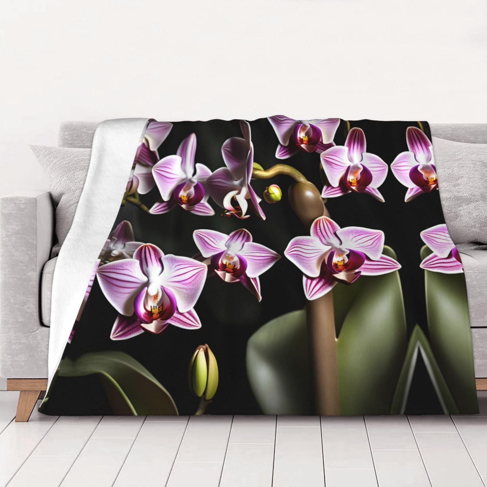 Couverture de lit orchidée cloche de qualité supérieure ultra confortable