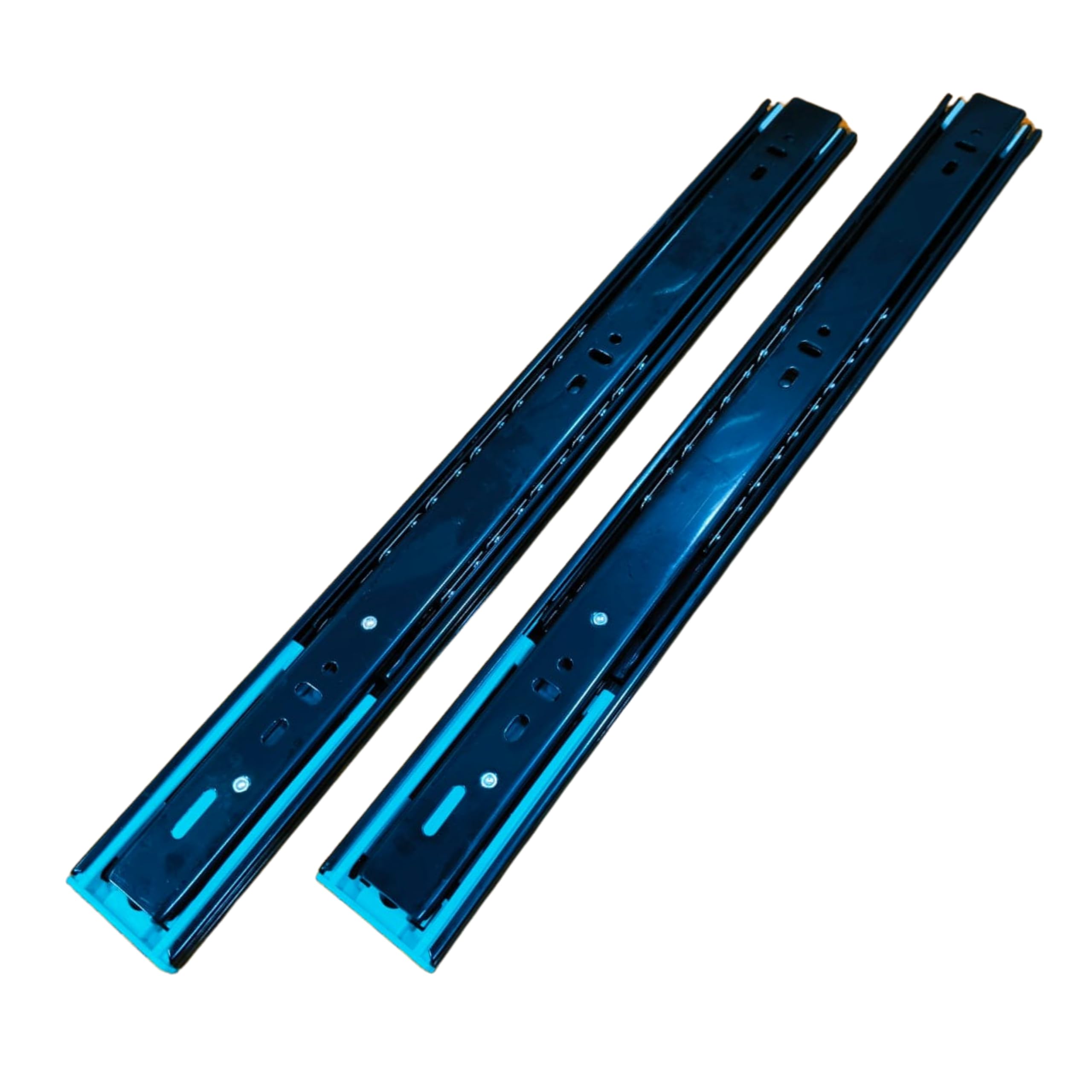 16 Inches Drawer Channel Push to Open Drawer Slides Ball Bearing Runners | 3-Sections Fold Expandable to 30.9 Inches | for Wooden and Metal Drawers in Kitchen | 100 lbs Weight Capacity (1-Pair)-image-42