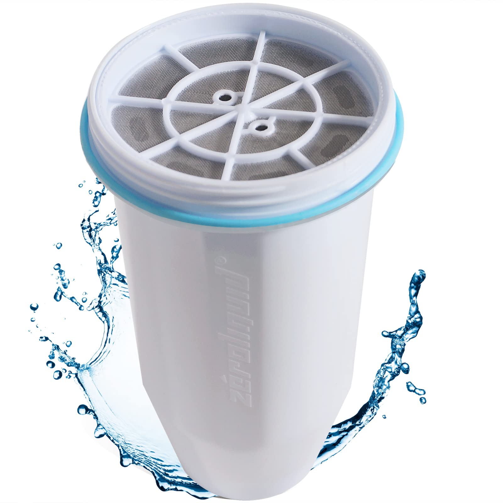 Water Filter Cartridges Replacement Compatible with Zero Water Filter Jug ZR-017 ZP-010, Remove 99.9% Lead, Chlorine, Fluoride, Heavy Metals, PFOA/PFOS, BPA Free, TUV Certified, 6-Stage (1 Pack)