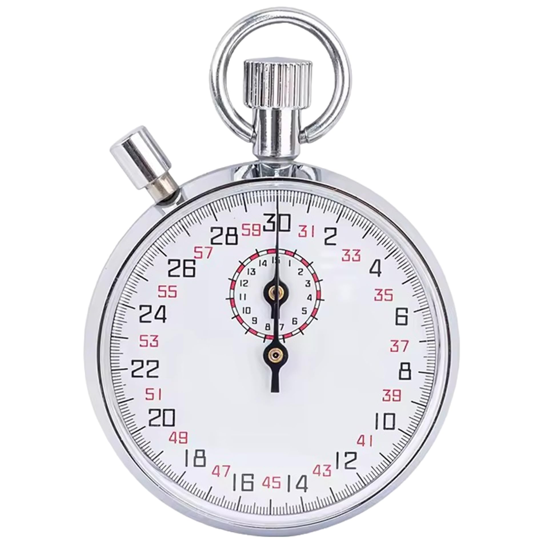 Chronomètre mécanique avec fonction pause précise en acier inoxydable pour l'entraînement