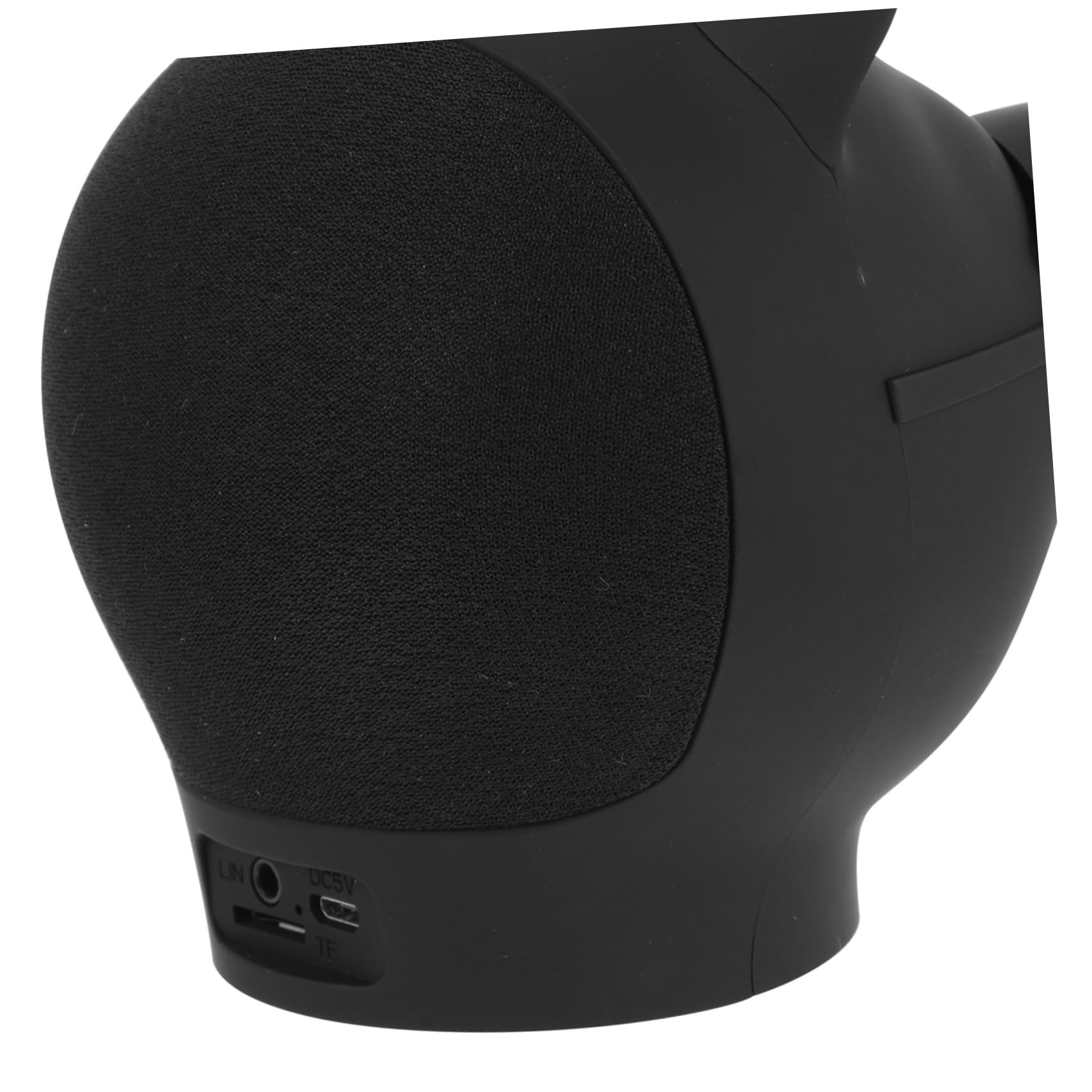 Uonlytech Haut-Parleur sans Fil de Tête de Chat Portable, Enceinte Rechargeable USB 1500mah en Plastique Noir, Performance Puissante pour Maison et Extérieur