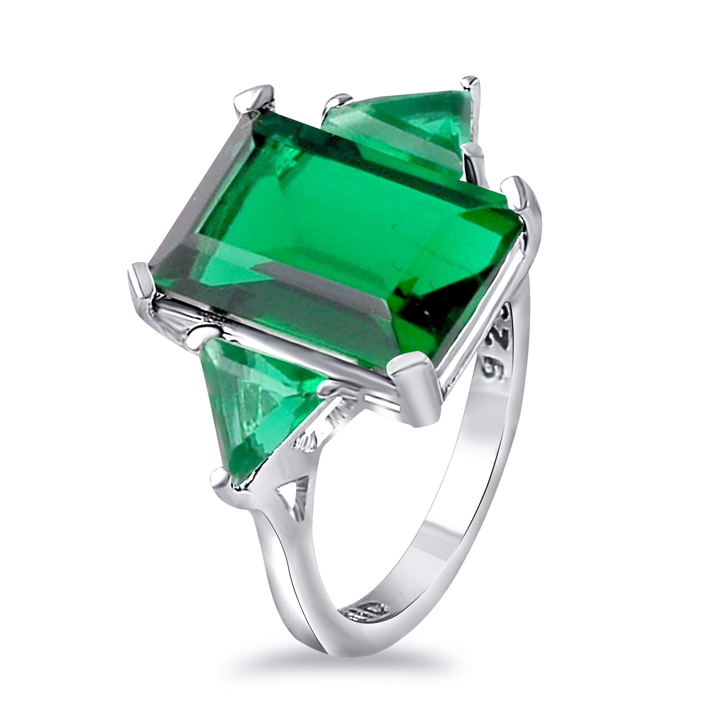 Orchid Jewelry Silver Rings For Women | 925 Sterling Silver Halo Ring Birthstone Gemstone | Fashion 