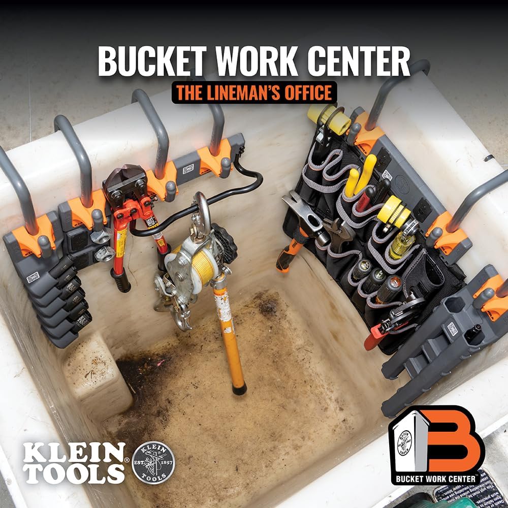 Klein Tools BC311 Lineman S-Hook for Utility Buckets - 2-Inch Lip, Connects to All Bucket Work Center S-Hook Modules (Pack of 3)