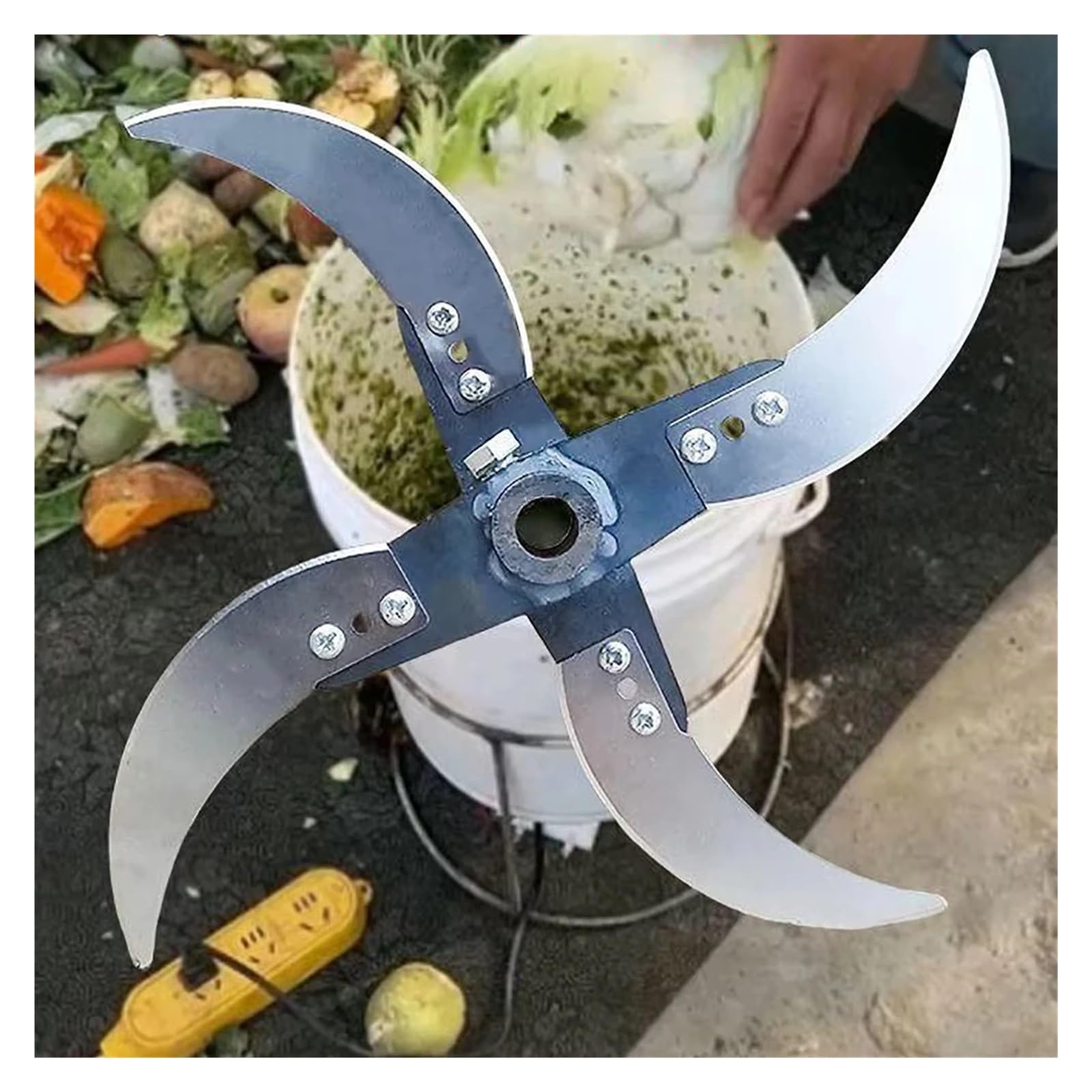 Generico Trituratore agricolo con Lama for Allevamento di polli, Anatre, oche e suini, trituratore for Frutta e Verdura, trituratore for Erba(B)