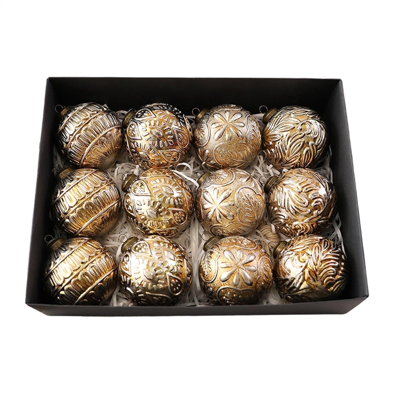 Bolas de Navidad Juego de 12 Colgantes Vintage de Invierno