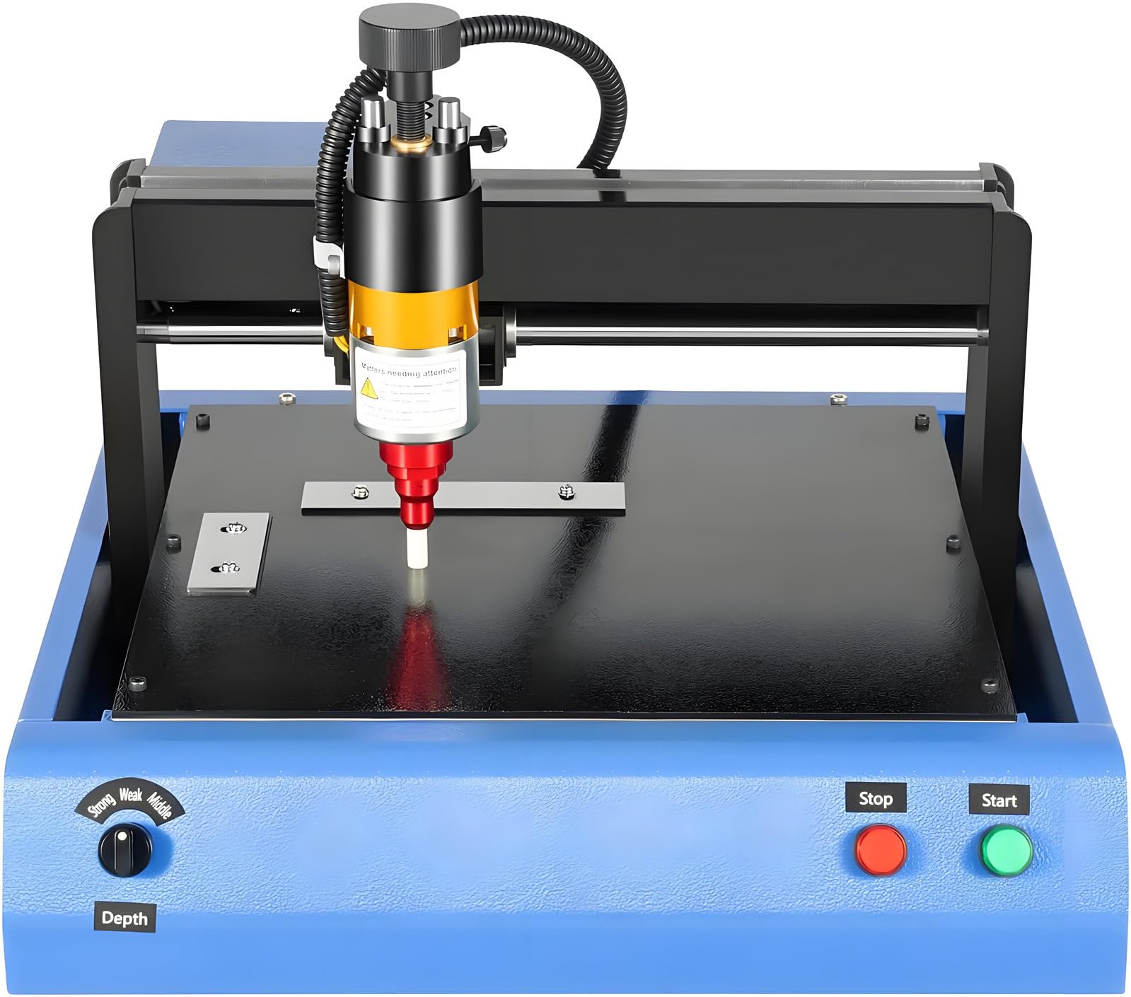 ZMJGLL 400W Electric Metal Marking Machine.Steel Plate Engraving Machine for Metal Nameplate Tag Marking, Adjustable Marking Range (200 * 150mm)