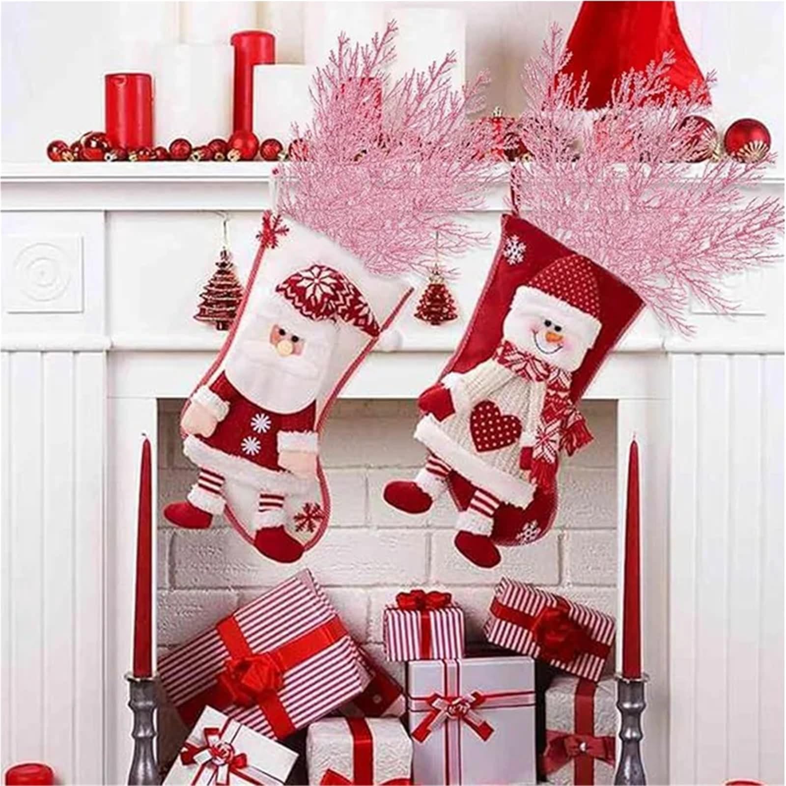 Aghi di pino artificiali glitterati natalizi, 30 pezzi, decorazione natalizia con foglie di pino artificiali, rami, fiori finti per albero di Natale, ghirlande fai da te per feste e casa